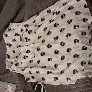 Skull Sleeveless Shirt, Torrid, Size 2